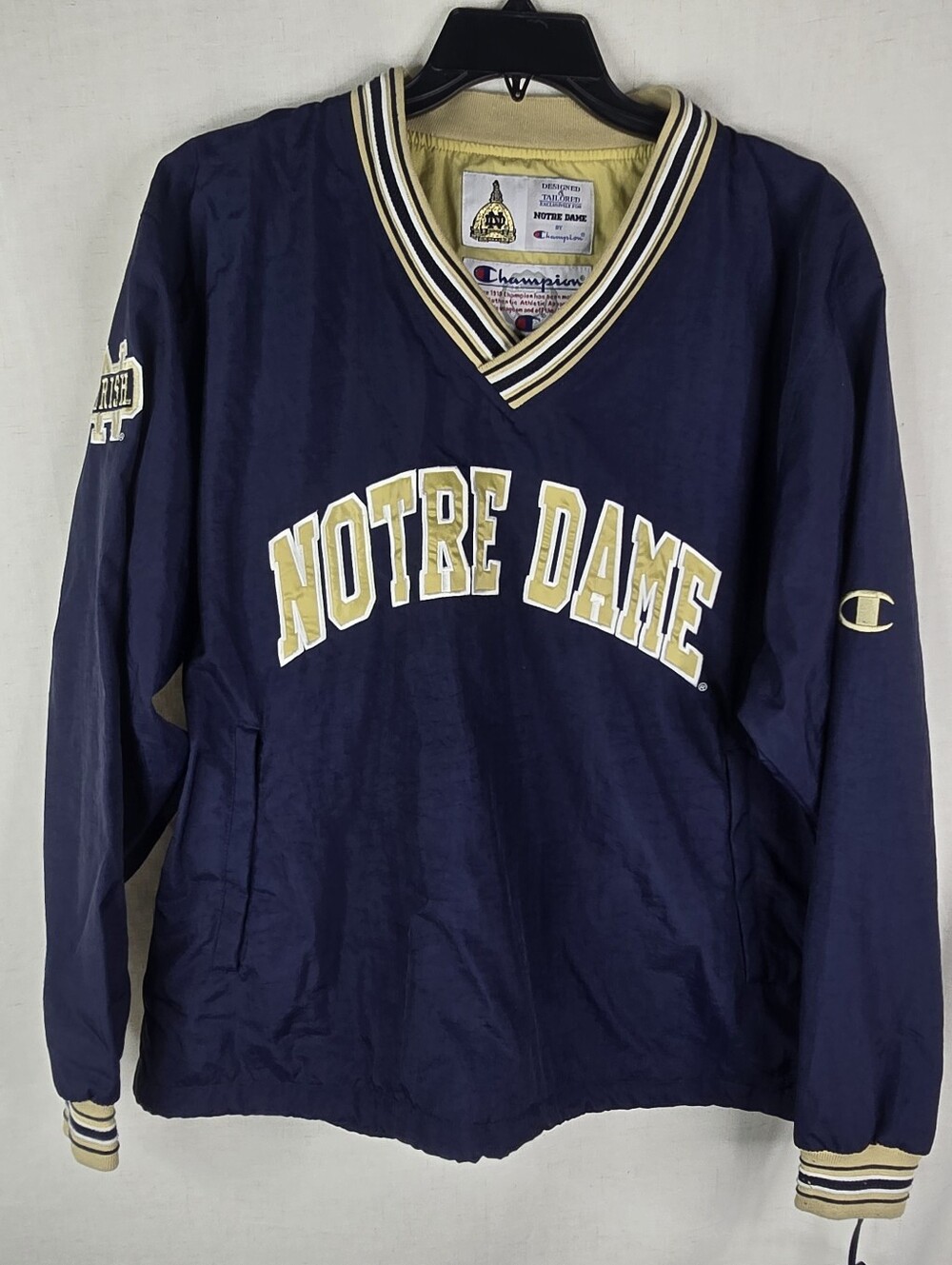 Notre Dame Fighting Irish Jacket Mens Medium NCAA Football Champion Pullover